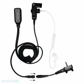 EARPHONE CONNECTION Long Tube Lapel Microphone Black, 54HH68