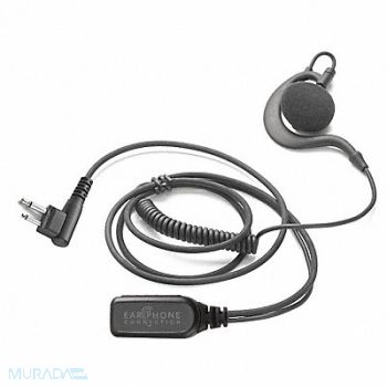EARPHONE CONNECTION Light Duty Speaker Earhook Clip-On Black, 54HH83