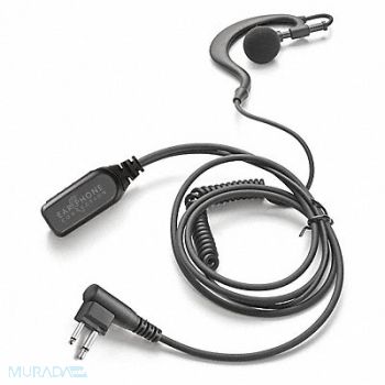 EARPHONE CONNECTION Earhook Lapel Microphone Black, 54HH86