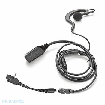 EARPHONE CONNECTION Earhook Lapel Microphone Black, 54HH87