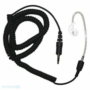 EARPHONE CONNECTION Short Tube Listen Only Earpiece Black, 54HJ06