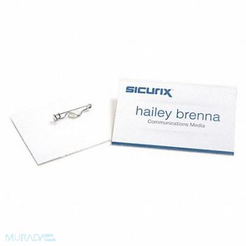 SICURIX ID Badge Holder Kit Color Clear PK100, 54HR09