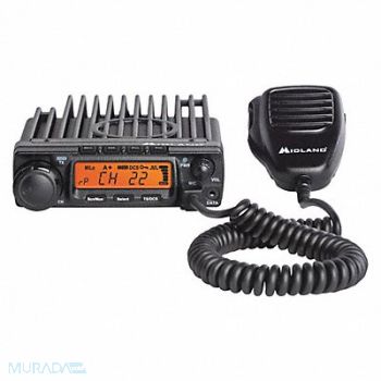 MIDLAND Mobile Two Way Radio 40 Output Watts Blk, 54HR52