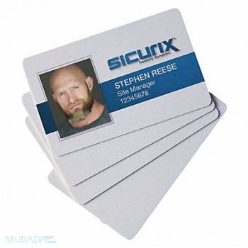 SICURIX Blank ID Cards For Printers Badges PK100, 54JE04