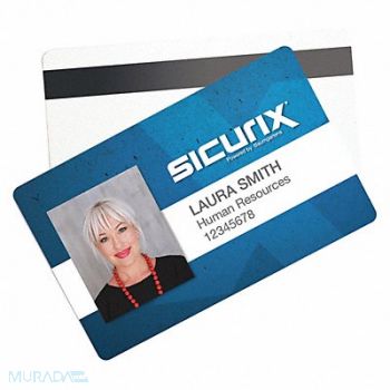 SICURIX Blank ID Cards For Printers Badges PK100, 54JE05