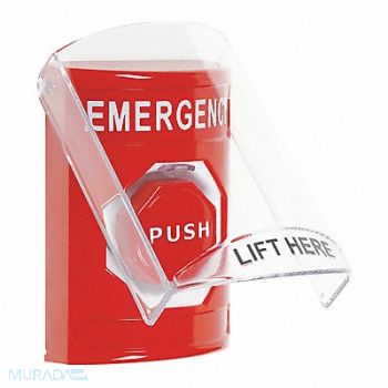SAFETY TECHNOLOGY INTERNATIONAL Emergency Push Button Momentary Type, 54JF26