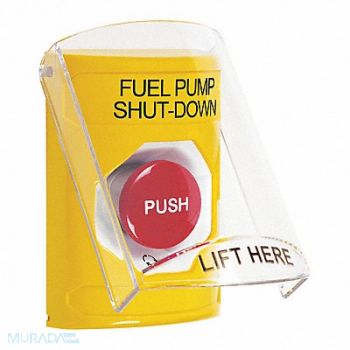 SAFETY TECHNOLOGY INTERNATIONAL Fuel Pump Shutdown Push Button 2-7/8 D, 54JF31