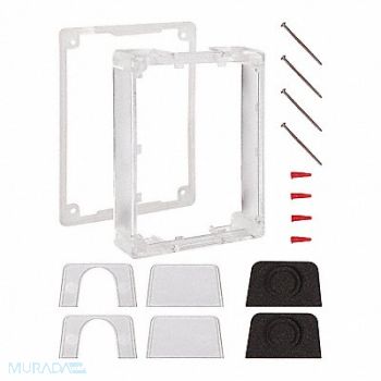 SAFETY TECHNOLOGY INTERNATIONAL Pull Station Guard Spacer Polycarbonate, 54JF50