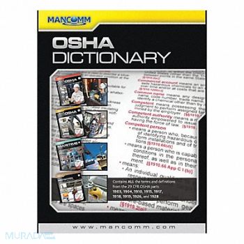 MANCOMM Dictionary Book OSHA Dictionary, 54JG84