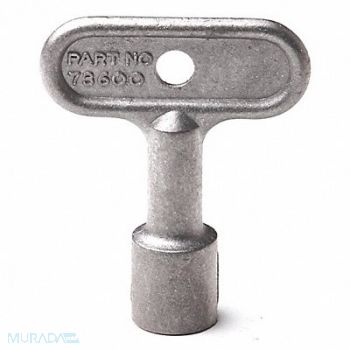 JAY R. SMITH MFG. CO Hydrant Key Aluminum Silver, 54JH34