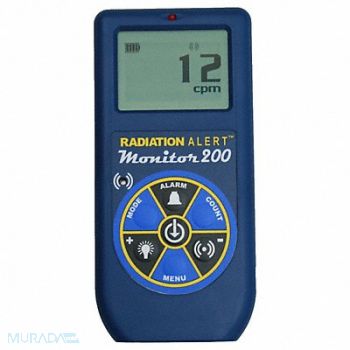 RADIATION ALERT Radiation Survey Meter LCD, 54JJ23