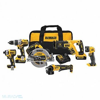 DEWALT Cordless Combination Kit 6 Tools 20V DC, 54JK24