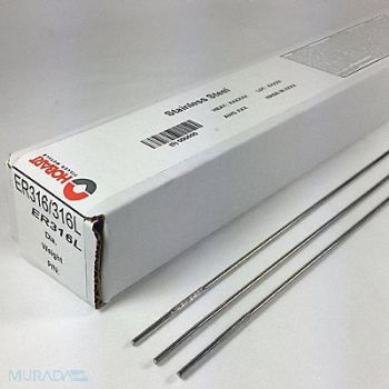 HOBART TIG Welding Rod 3/32 Dia 36 L 10 lb, 54JK90