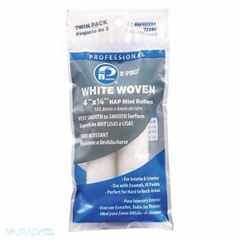 PREMIER Mini Rollers 4 L 1/4 Nap Woven PK2, 54JM22