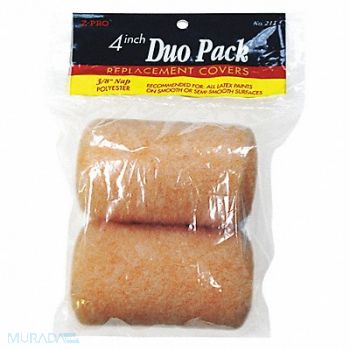 PREMIER Mini Roller Cover 4 L 3/8 Nap PK2, 54JM25