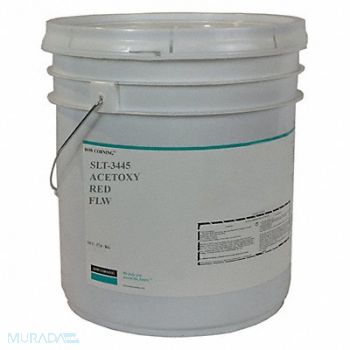 DOW CORNING Acetoxy Sealant Silicone Red Pail, 54PD24