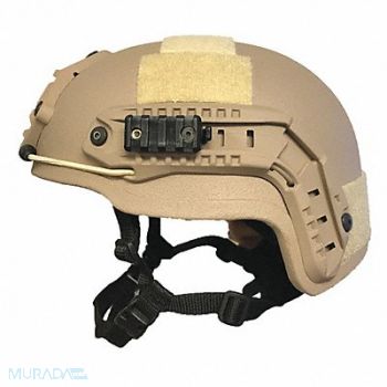 UNITED SHIELD Ballistic Helmet Tan Size XL, 54PD55