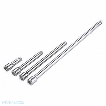 WESTWARD Socket Extn St Steel Chrm Drv 1/2 in, 54PR01