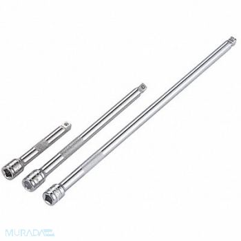 WESTWARD Socket Extn St Steel Chrm Drv 1/4 in, 54PR03