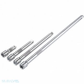 WESTWARD Socket Extn St Steel Chrm Drv 1/2 in, 54PR09