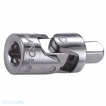 WESTWARD Unvrsl Joint Steel Chrome 1/4 in, 54PR13