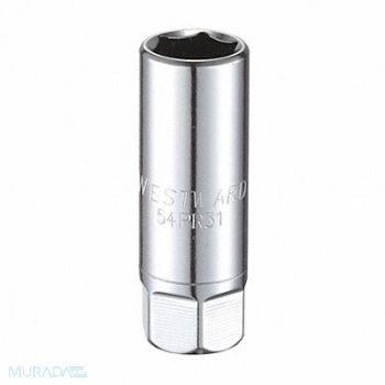 WESTWARD Spark Plug Socket 16 mm Steel, 54PR31