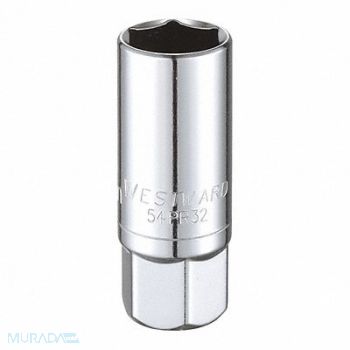 WESTWARD Spark Plug Socket 21 mm Steel, 54PR32