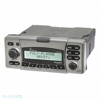 POLY-PLANAR Marine Stereo Gray 3 Inputs 45 Watts, 54TG69