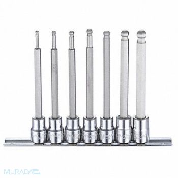 WESTWARD Skt Bt St Stl StSz 3/8 in DrSz 3/8 in, 54TM49