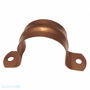 GRAINGER APPROVED Pipe Strap Two-Hole Steel 1 1/2 PipeSize, 54TU30
