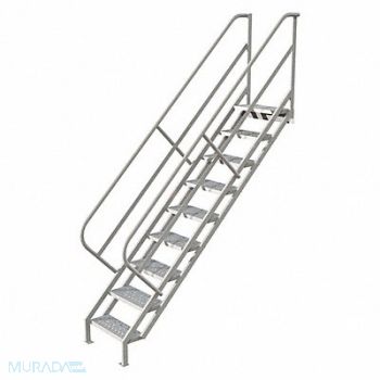 TRI-ARC Stair Unit Steel 9 Steps 450 lb Ld Cap., 420R81