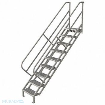 TRI-ARC Stair Unit Steel 9 Steps 450 lb Ld Cap., 420R88