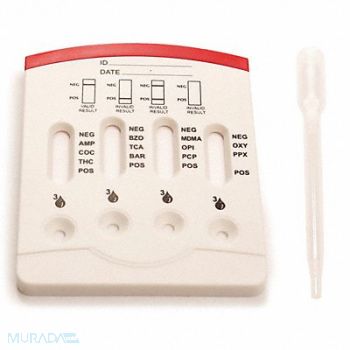 ACCUTEST Urine Drug Test Kit 25 Number of Tests, 54WH40