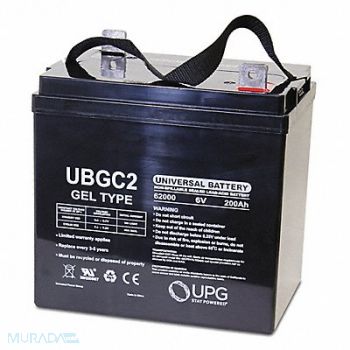 GRAINGER APPROVED Sealed Lead Acid Battery 6VDC 9.72 H, 54XH44