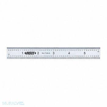 INSIZE Rigid Rule 12 L Satin Chrome Plated 4R, 54XH87