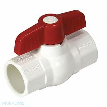 NDS Ball Valve PVC Body 1/2 Pipe Sz, 54XJ74