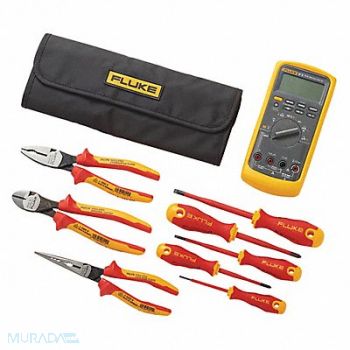 FLUKE Digital Multimeter Kit 10 Max AC Amps, 54XM10