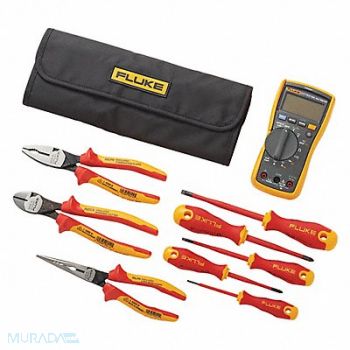 FLUKE Digital Multimeter Kit 10 Max AC Amps, 54XM11