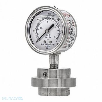PIC GAUGES K4231 Pressure Gauge Nominal 2-1/2 Dial, 54XN65