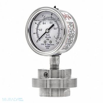 PIC GAUGES Pressure Gauge Nominal 2-1/2 Dial, 54XN74