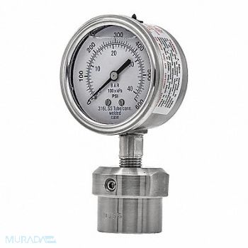 PIC GAUGES Pressure Gauge Nominal 2-1/2 Dial, 54XN81