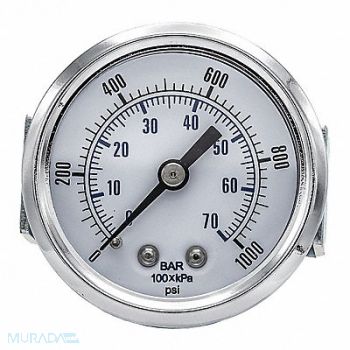 PIC GAUGES Pressure Gauge General Purpose 2 Dial, 54XN89