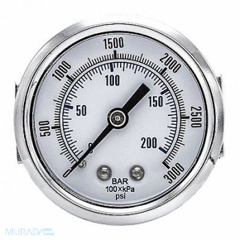PIC GAUGES Pressure Gauge General Purpose 2 Dial, 54XN90