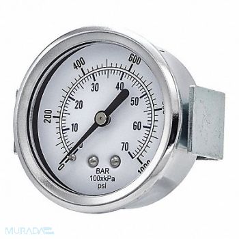 PIC GAUGES Pressure Gauge Nominal 2-1/2 Dial, 54XN93