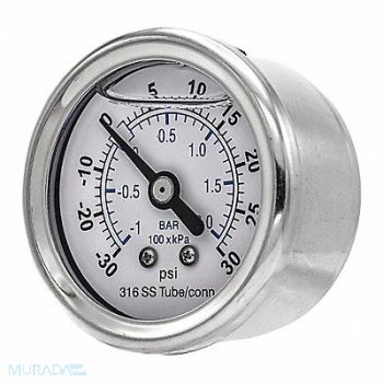 PIC GAUGES Compound Gauge Nominal 1-1/2 Dial, 54XN98