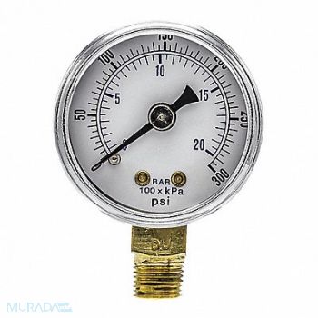 PIC GAUGES Pressure Gauge Nominal 1-1/2 Dial, 54XP05