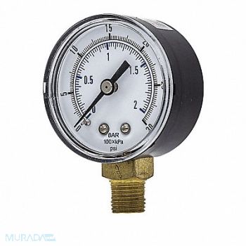 PIC GAUGES Pressure Gauge General Purpose 2 Dial, 54XP08