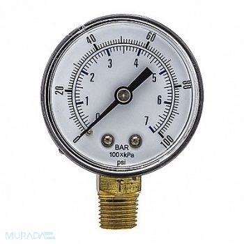 PIC GAUGES Pressure Gauge General Purpose 2 Dial, 54XP10