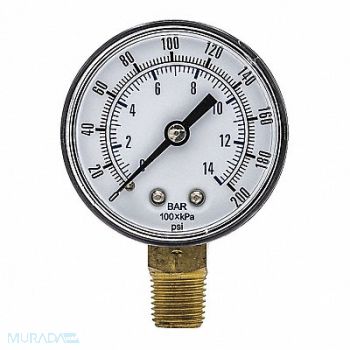 PIC GAUGES Pressure Gauge General Purpose 2 Dial, 54XP12