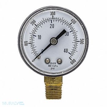 PIC GAUGES Pressure Gauge General Purpose 2 Dial, 54XP14
